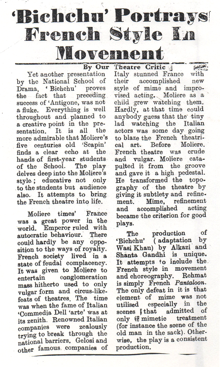 Bichchu’ Portrays French Style In Movement